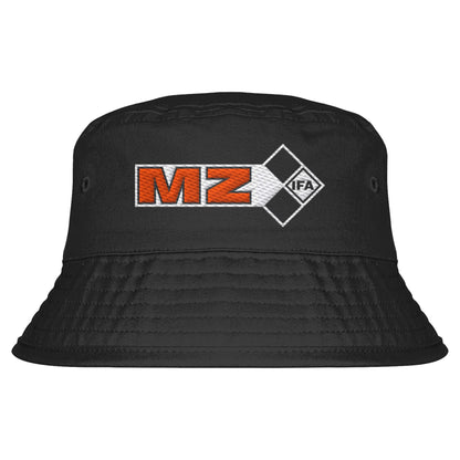 DDR Ostalgie Fischerhut / Bucket Hat bestickt • IFA MZ MOTORRADWERK ZSCHOPAU