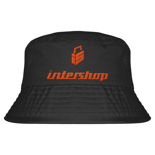 DDR Ostalgie Fischerhut / Bucket Hat bestickt • INTERSHOP