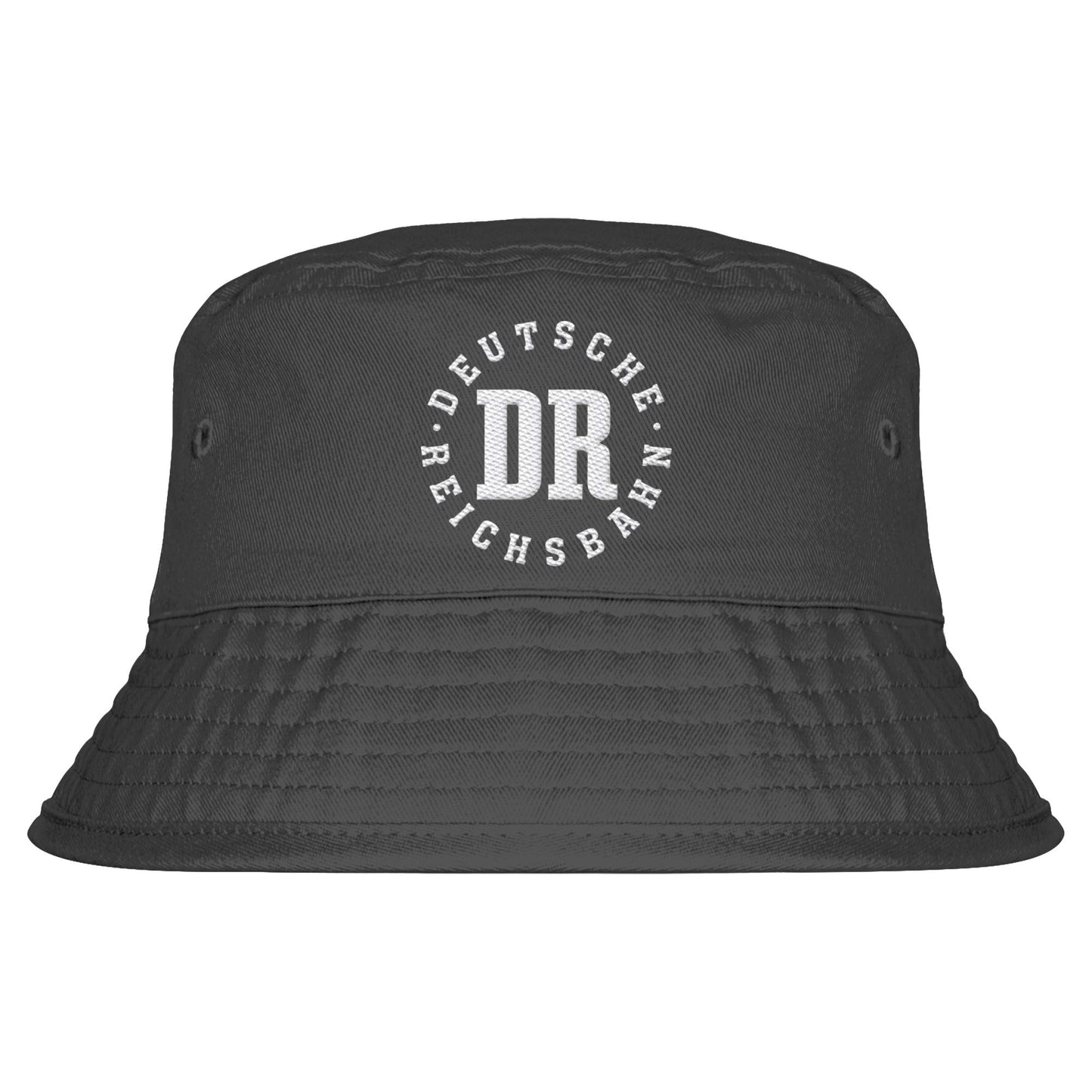 DDR Ostalgie Fischerhut / Bucket Hat bestickt • DEUTSCHE REICHSBAHN