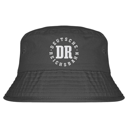 DDR Ostalgie Fischerhut / Bucket Hat bestickt • DEUTSCHE REICHSBAHN