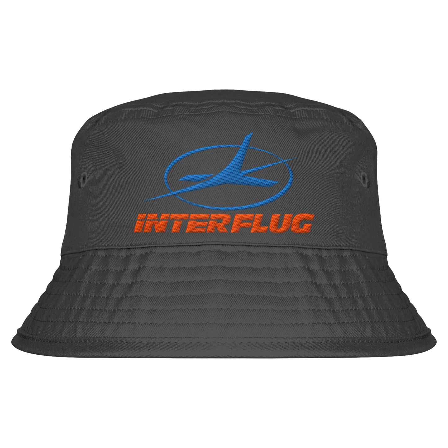 DDR Ostalgie Fischerhut / Bucket Hat bestickt • INTERFLUG