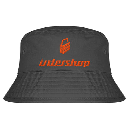 DDR Ostalgie Fischerhut / Bucket Hat bestickt • INTERSHOP
