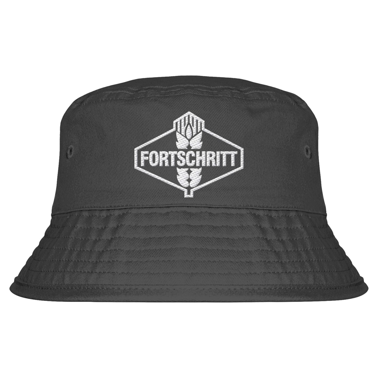 DDR Ostalgie Fischerhut / Bucket Hat bestickt • FORTSCHRITT LANDMASCHINEN