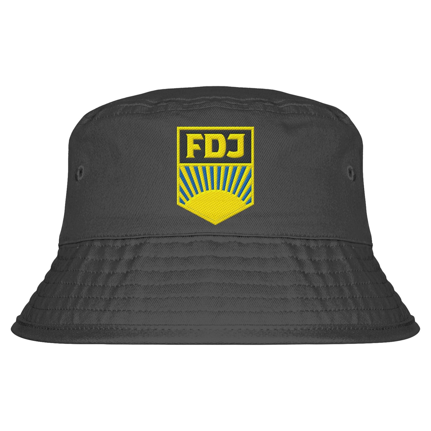 DDR Ostalgie Fischerhut / Bucket Hat bestickt • FDJ - FARBE
