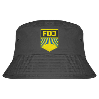 DDR Ostalgie Fischerhut / Bucket Hat bestickt • FDJ - FARBE