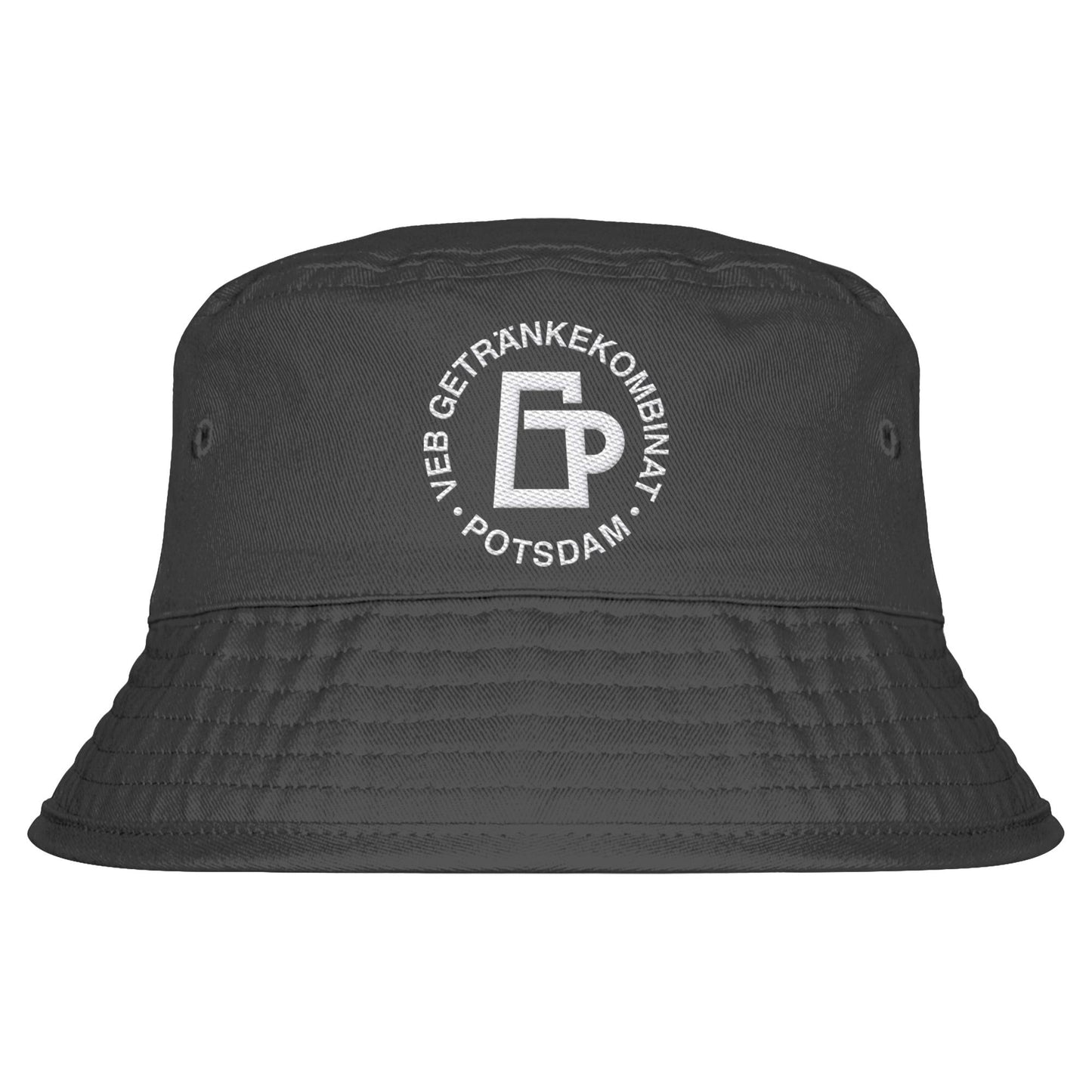 DDR Ostalgie Fischerhut / Bucket Hat bestickt • VEB GETRÄNKEKOMBINAT POTSDAM