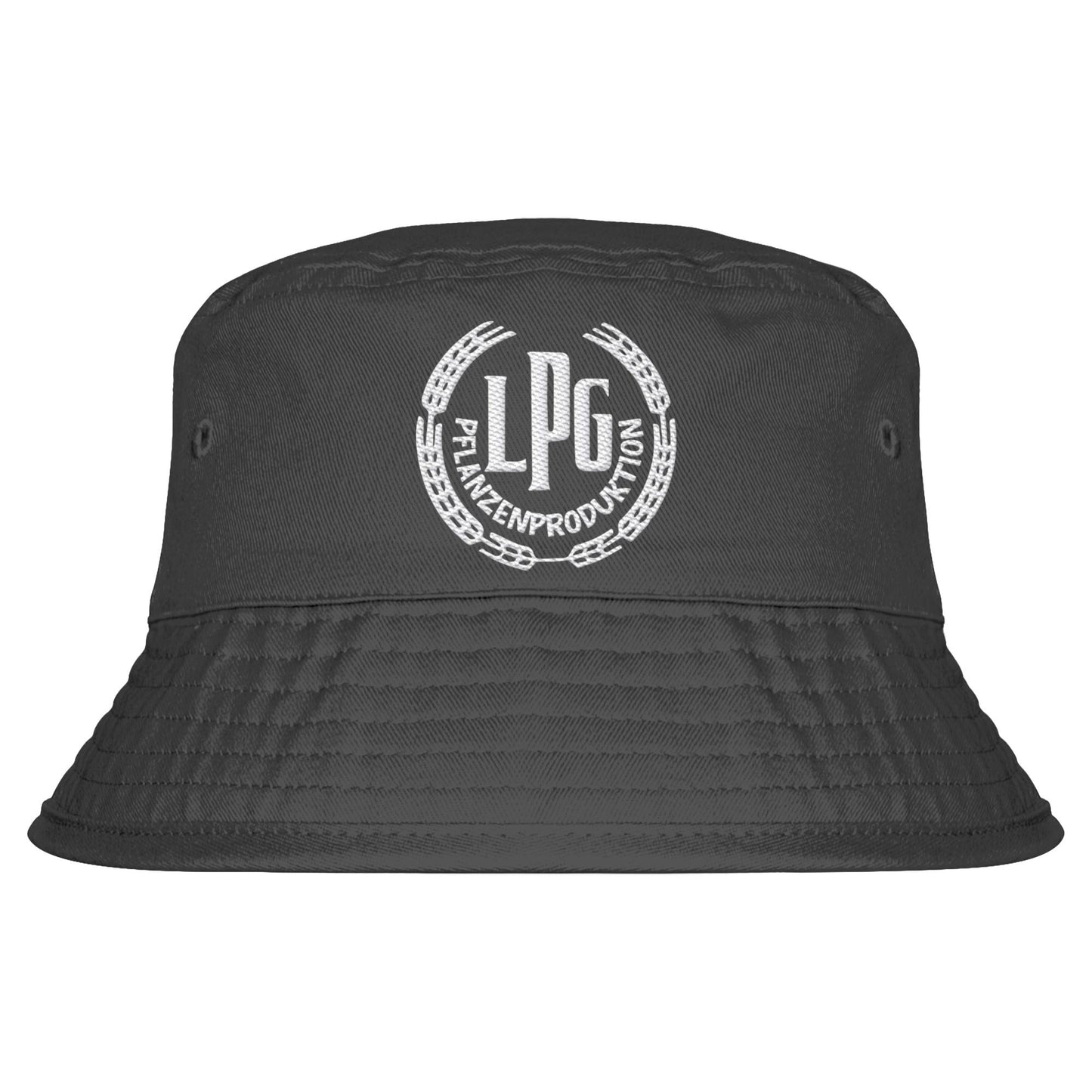 DDR Ostalgie Fischerhut / Bucket Hat bestickt • LPG - PFLANZENPRODUKTION