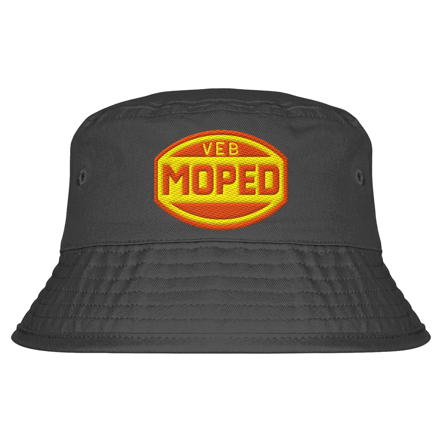 DDR Ostalgie Fischerhut / Bucket Hat bestickt • VEB MOPED