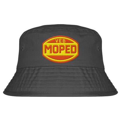 DDR Ostalgie Fischerhut / Bucket Hat bestickt • VEB MOPED