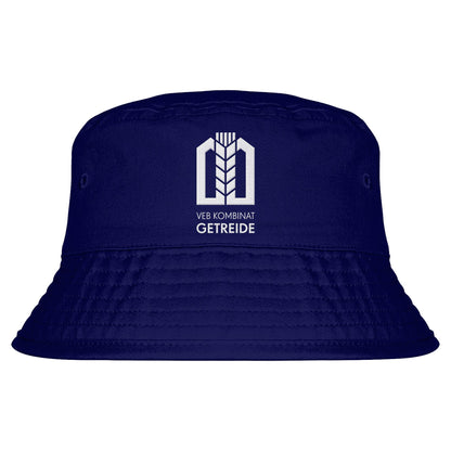 DDR Ostalgie Fischerhut / Bucket Hat bestickt • VEB KOMBINAT GETREIDEWIRTSCHAFT