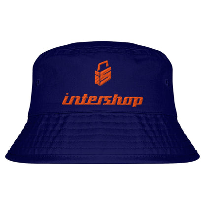 DDR Ostalgie Fischerhut / Bucket Hat bestickt • INTERSHOP