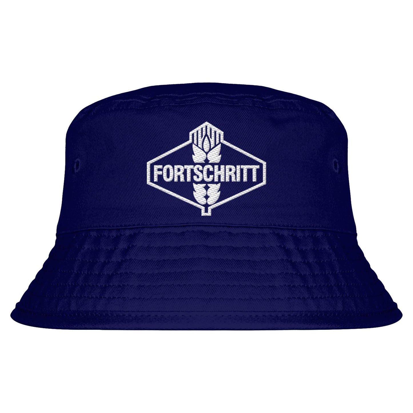 DDR Ostalgie Fischerhut / Bucket Hat bestickt • FORTSCHRITT LANDMASCHINEN