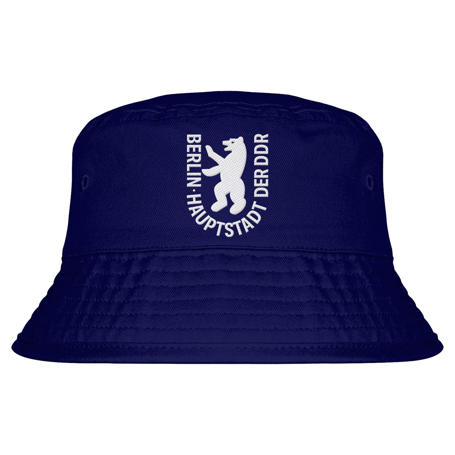 DDR Ostalgie Fischerhut / Bucket Hat bestickt • BERLIN - HAUPTSTADT DER DDR