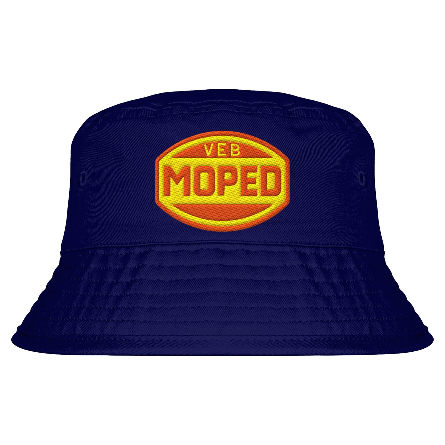 DDR Ostalgie Fischerhut / Bucket Hat bestickt • VEB MOPED