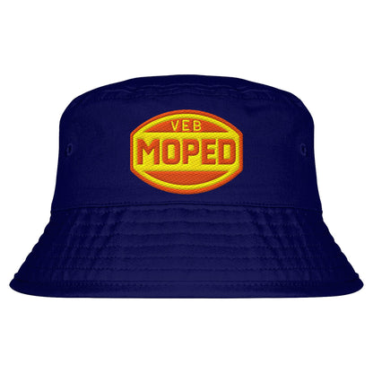 DDR Ostalgie Fischerhut / Bucket Hat bestickt • VEB MOPED