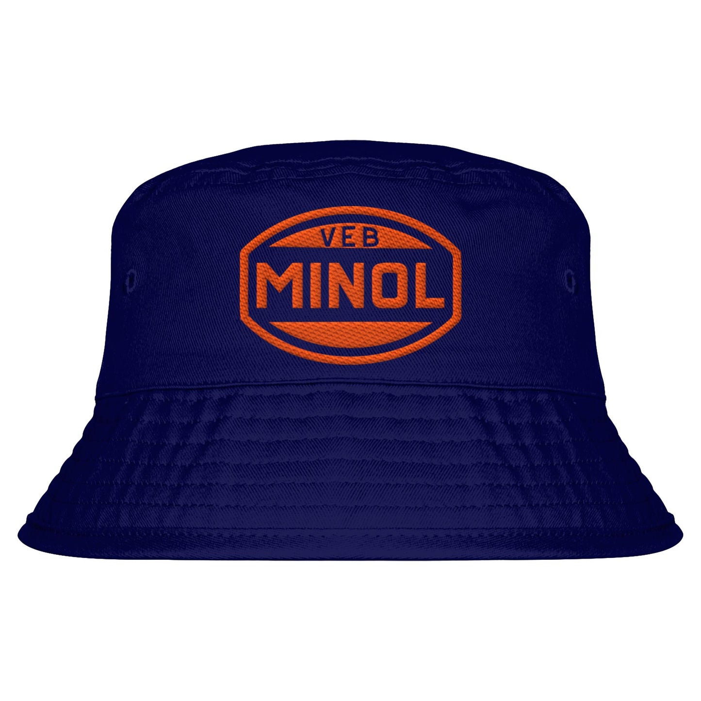 DDR Ostalgie Fischerhut / Bucket Hat bestickt • VEB MINOL