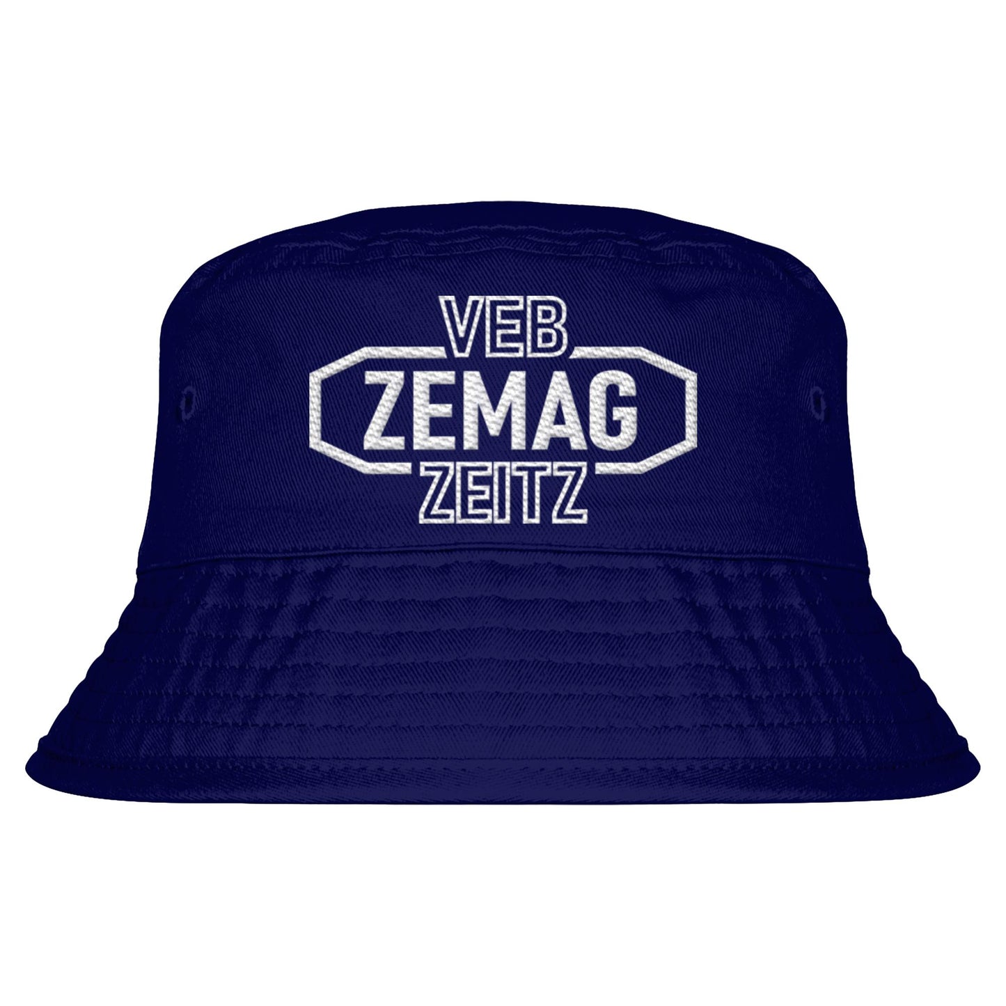 DDR Ostalgie Fischerhut / Bucket Hat bestickt • VEB ZEMAG ZEITZ