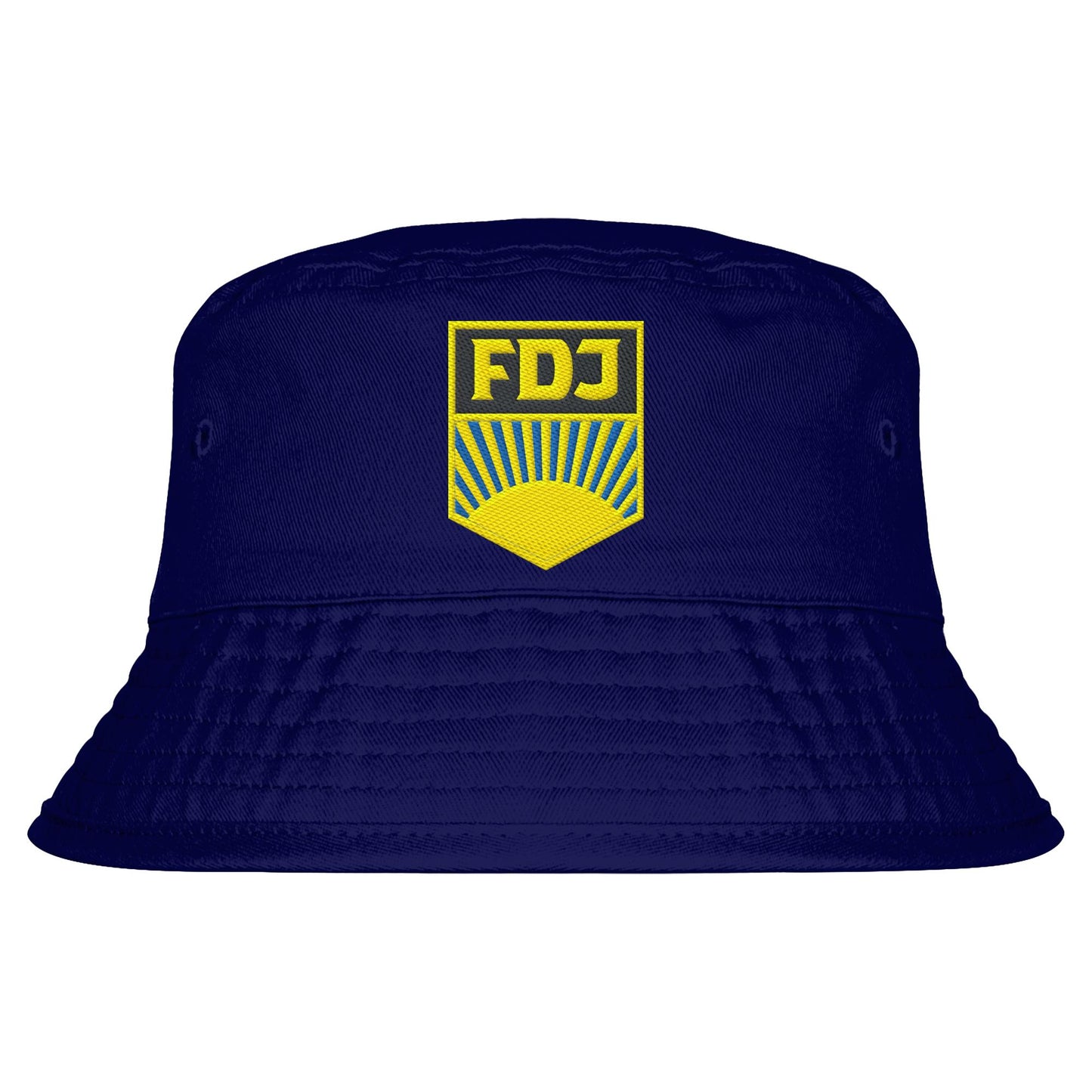 DDR Ostalgie Fischerhut / Bucket Hat bestickt • FDJ - FARBE