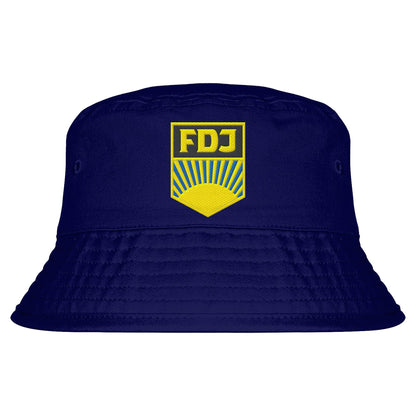 DDR Ostalgie Fischerhut / Bucket Hat bestickt • FDJ - FARBE