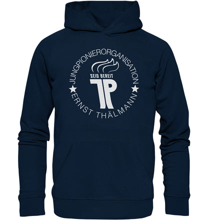 PREMIUM ORGANIC HOODIE UNISEX • JUNGE PIONIERE - DUNKEL