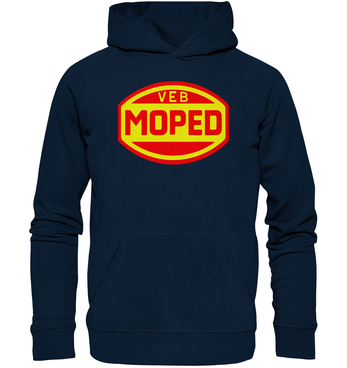 DDR Ostalgie Kapuze / Organic Hoodie Unisex • VEB MOPED