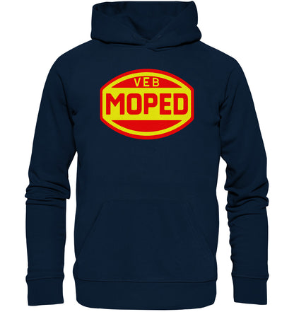 DDR Ostalgie Kapuze / Organic Hoodie Unisex • VEB MOPED