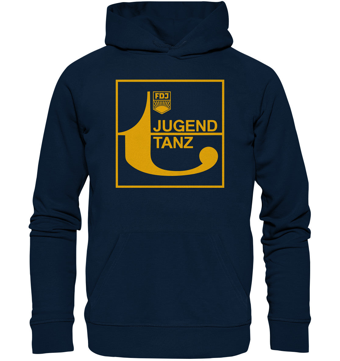DDR Ostalgie Kapuze / Organic Hoodie Unisex • DJ JUGEND TANZT