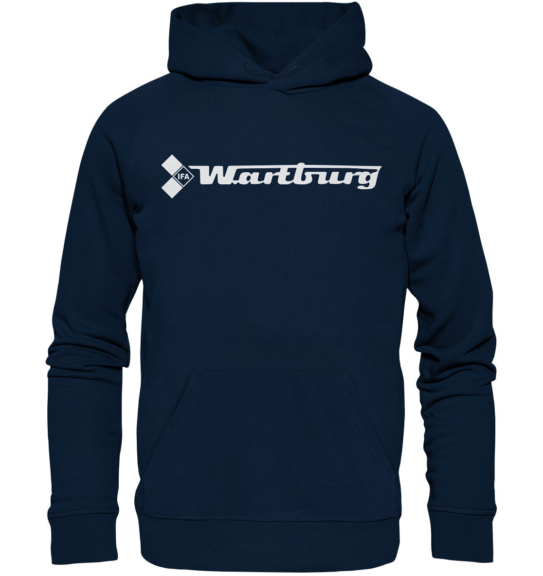 DDR Ostalgie Kapuze / Organic Hoodie Unisex • WARTBURG - DUNKEL