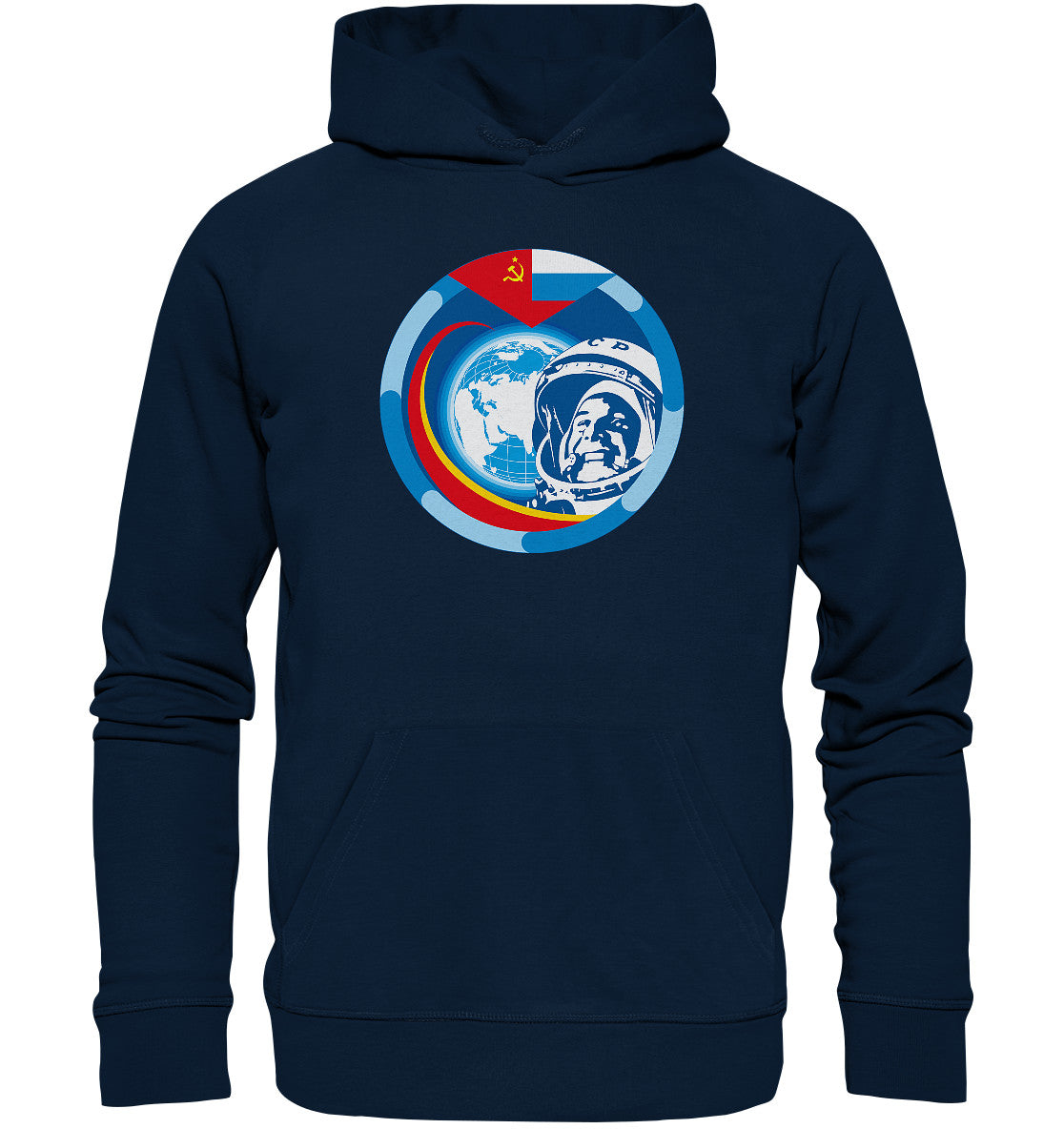 DDR Ostalgie Kapuze / Organic Hoodie Unisex • JURI GAGARIN