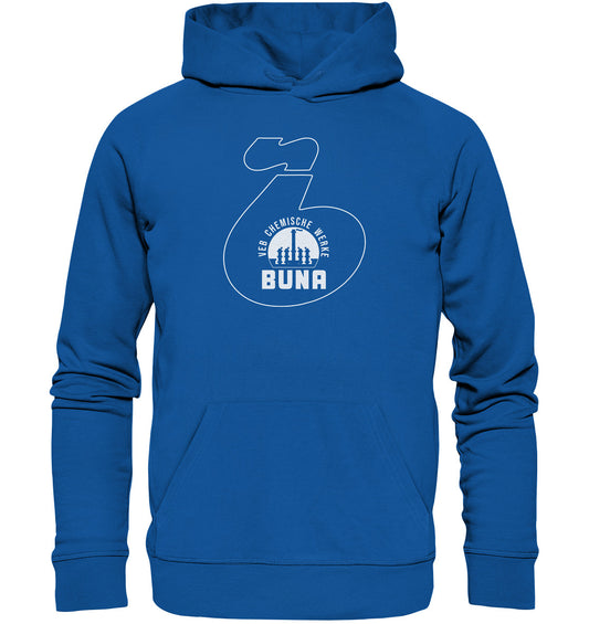 DDR Ostalgie Kapuze / Organic Hoodie Unisex • CHEMISCHE WERKE BUNA