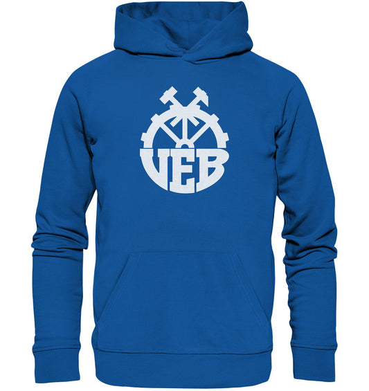 DDR Ostalgie Kapuze / Organic Hoodie Unisex • VOLKSEIGENER BETRIEB VEB