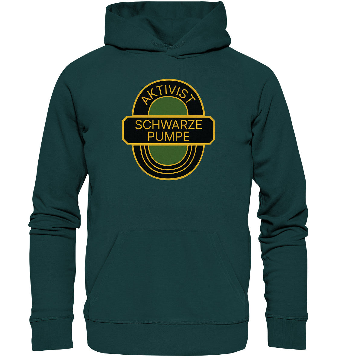 DDR Ostalgie Kapuze / Organic Hoodie Unisex • AKTIVIST SCHWARZE PUMPE