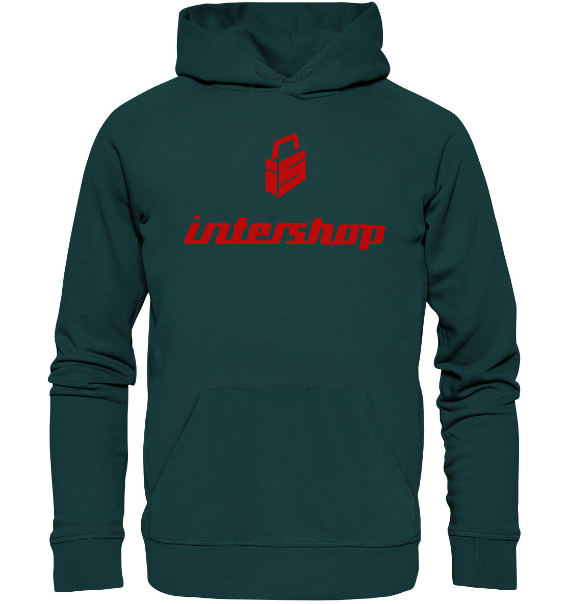 DDR Ostalgie Kapuze / Organic Hoodie Unisex • DDR INTERSHOP