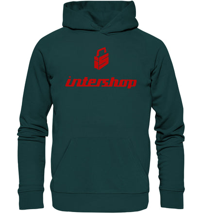 DDR Ostalgie Kapuze / Organic Hoodie Unisex • DDR INTERSHOP