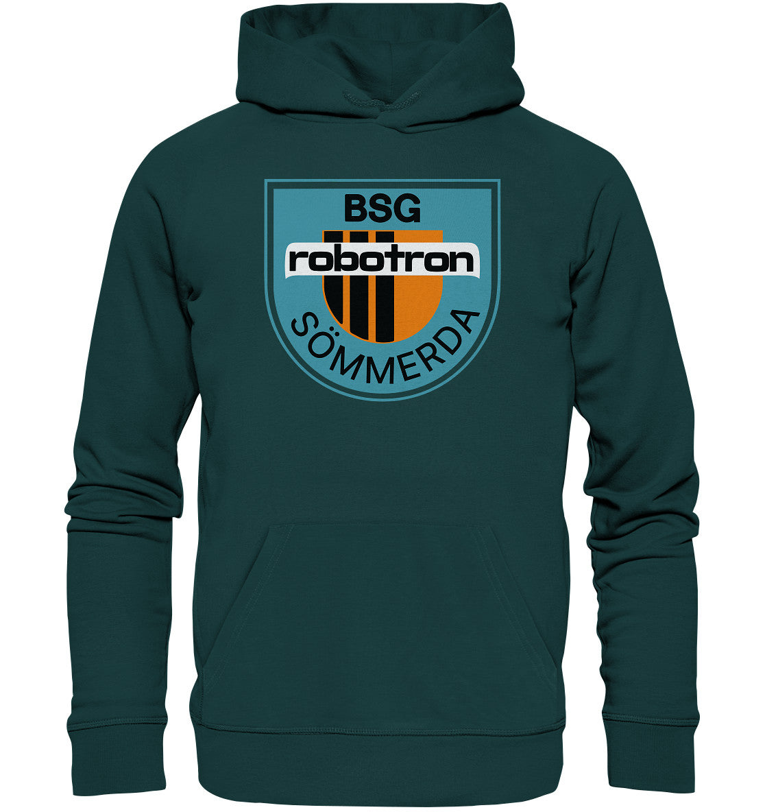 DDR Ostalgie Kapuze / Organic Hoodie Unisex • BSG ROBOTRON SÖMMERDA