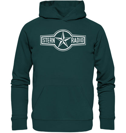 DDR Ostalgie Kapuze / Organic Hoodie Unisex • STERNRADIO BADGE