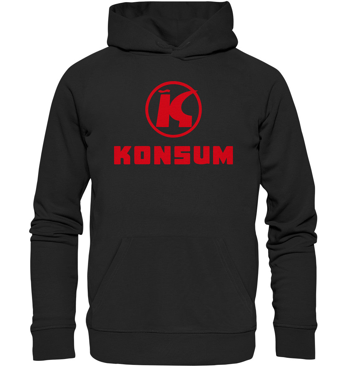 DDR Ostalgie Kapuze / Organic Hoodie Unisex • KONSUM - HELL