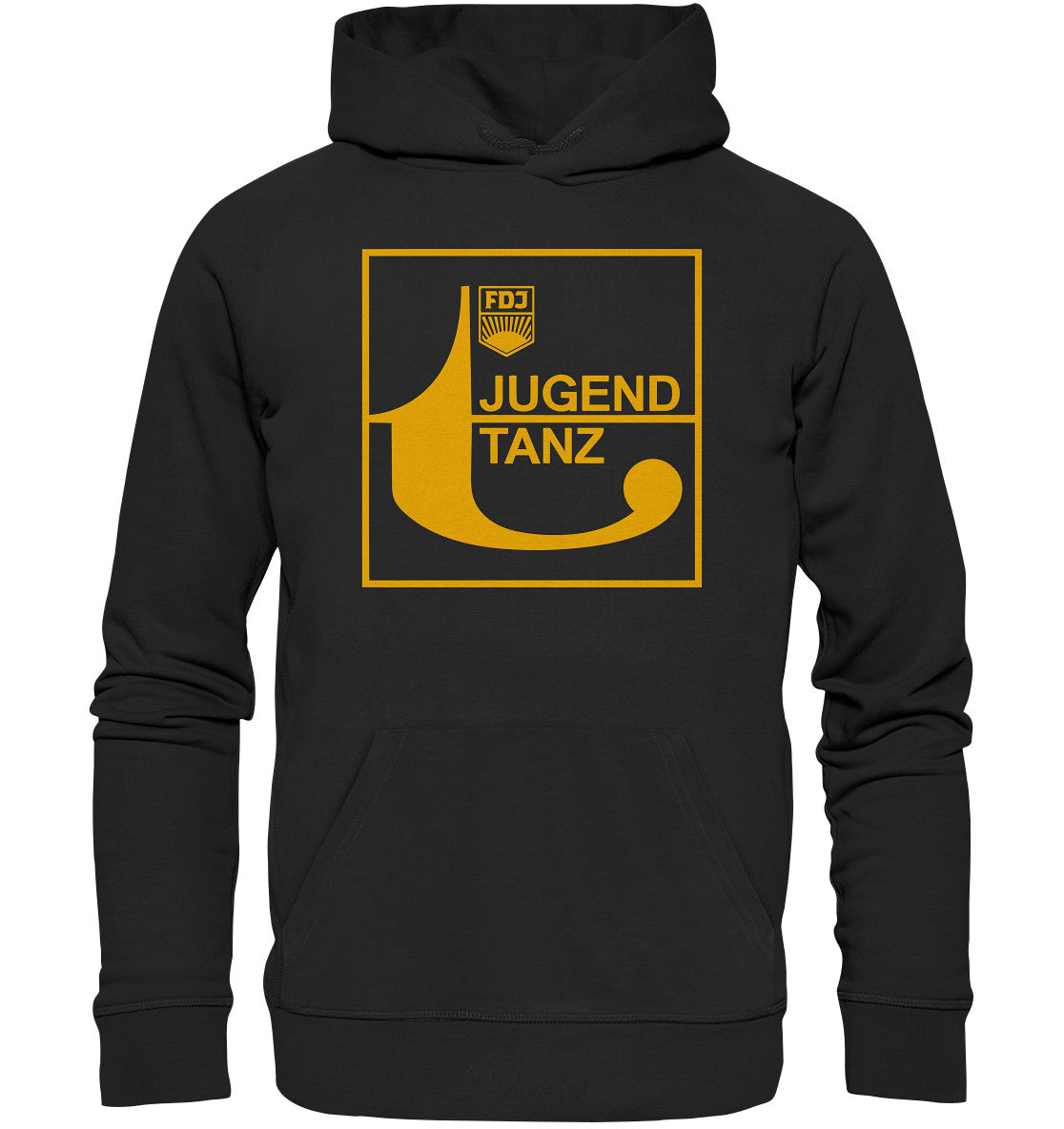 DDR Ostalgie Kapuze / Organic Hoodie Unisex • DJ JUGEND TANZT