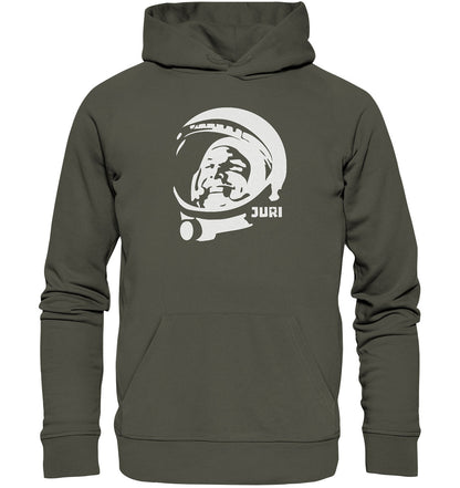 DDR Ostalgie Kapuze / Organic Hoodie Unisex • JURI GAGARIN - JURI