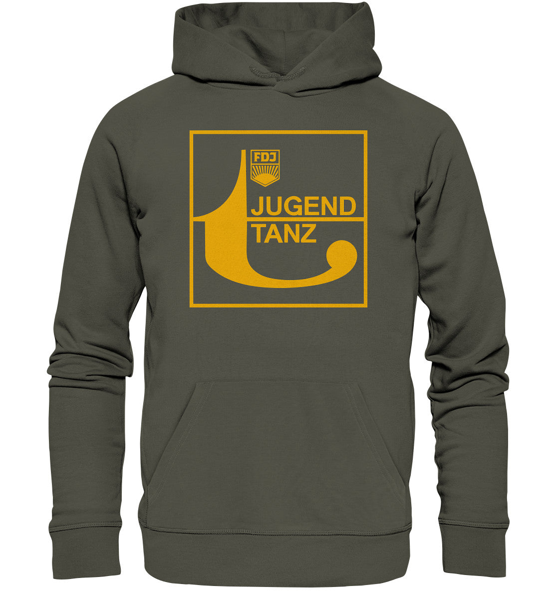 DDR Ostalgie Kapuze / Organic Hoodie Unisex • DJ JUGEND TANZT