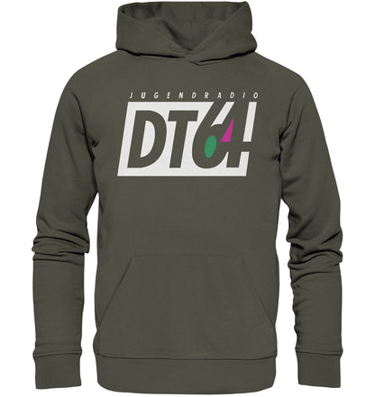 PREMIUM ORGANIC HOODIE UNISEX • DT64 JUGENDRADIO - DUNKEL