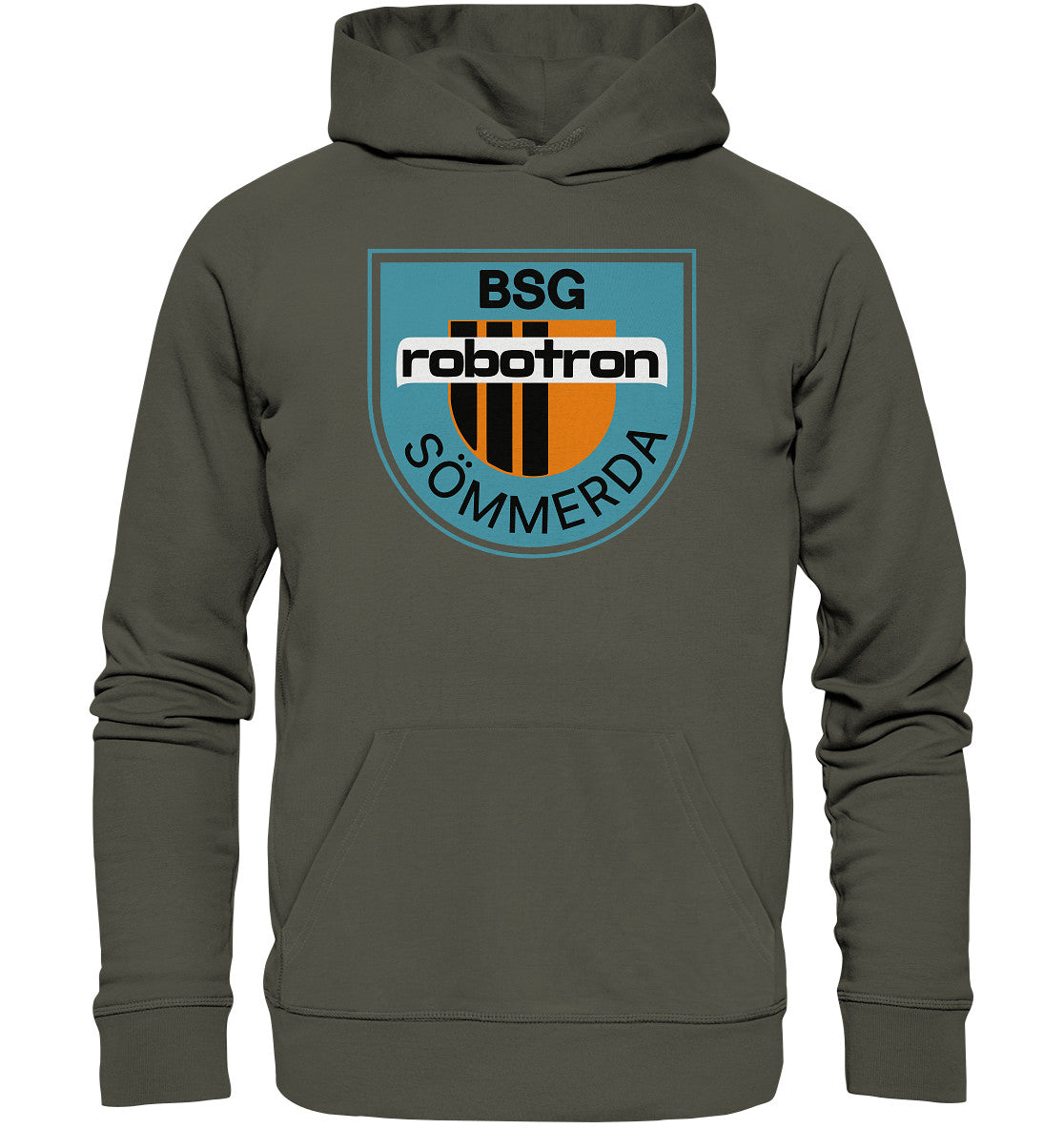 DDR Ostalgie Kapuze / Organic Hoodie Unisex • BSG ROBOTRON SÖMMERDA