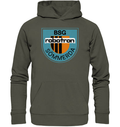 DDR Ostalgie Kapuze / Organic Hoodie Unisex • BSG ROBOTRON SÖMMERDA
