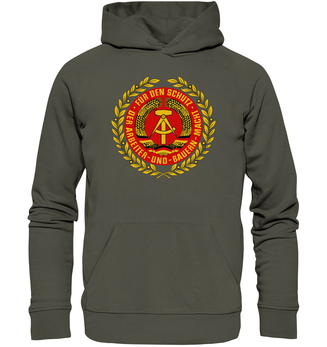 PREMIUM ORGANIC HOODIE UNISEX • NVA NATIONALE VOLKSARMEE