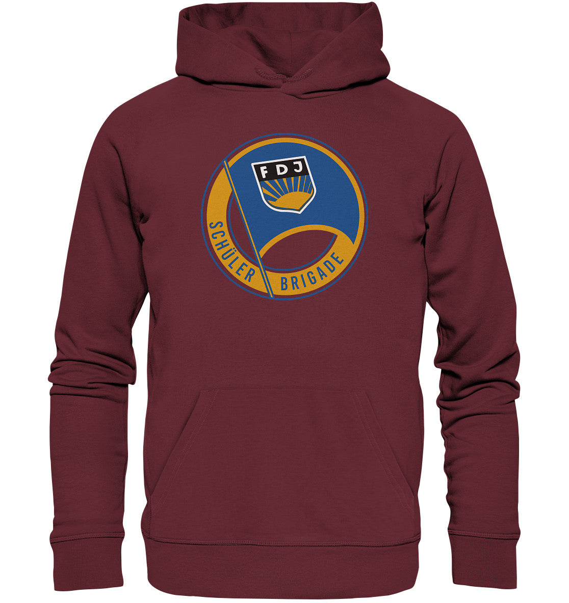 DDR Ostalgie Kapuze / Organic Hoodie Unisex • FDJ SCHÜLERBRIGADE