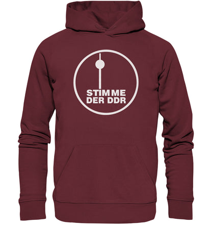PREMIUM ORGANIC HOODIE UNISEX • STIMME DER DDR - DUNKEL