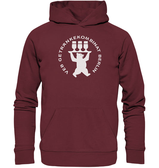 DDR Ostalgie Kapuze / Organic Hoodie Unisex • VEB GETRÄNKEKOMBINAT BERLIN