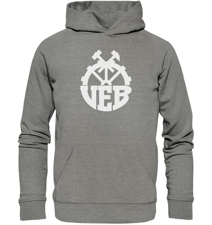 DDR Ostalgie Kapuze / Organic Hoodie Unisex • VOLKSEIGENER BETRIEB VEB