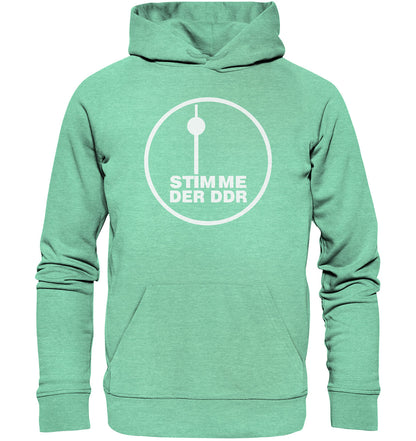 PREMIUM ORGANIC HOODIE UNISEX • STIMME DER DDR - DUNKEL
