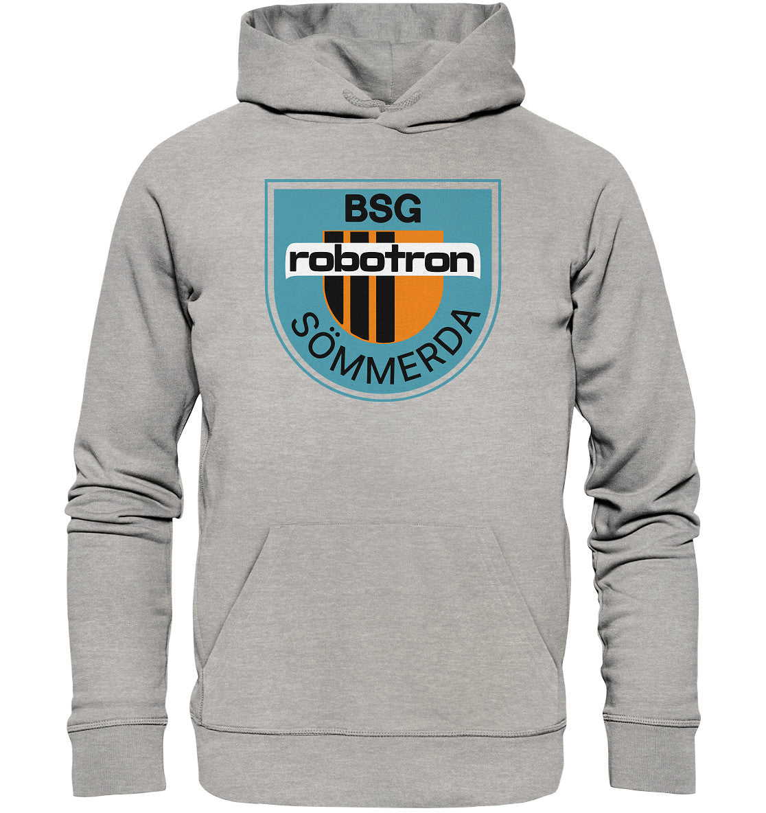 DDR Ostalgie Kapuze / Organic Hoodie Unisex • BSG ROBOTRON SÖMMERDA
